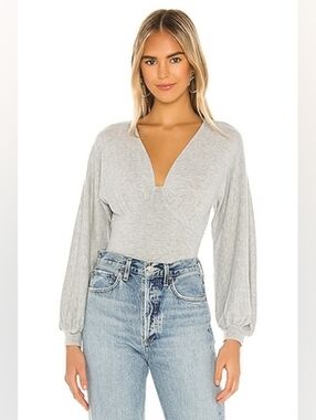 Majorelle Killian Heather Grey Bodysuit | Like New | Small